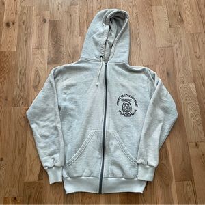 Vintage 80’s USS Prairie Navy Zip Up Hoodie Sweatshirt